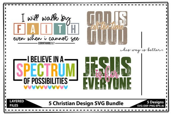 Download 5 Christian Design SVG Bundle - Premium Bundle