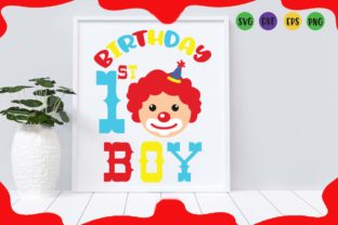Download Clown 1st Birthday Boy - Day Collection
