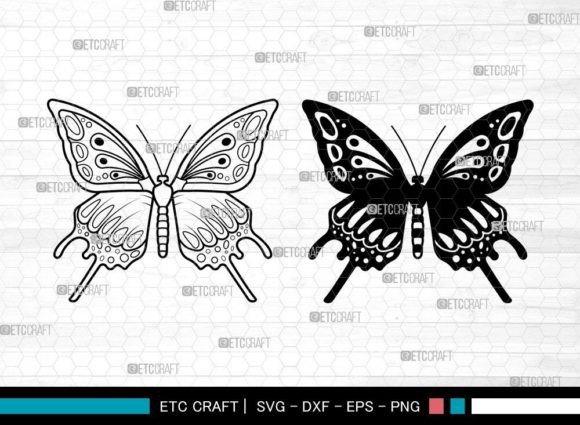 Download Butterfly SVG, Butterfly Stencil - Butterfly stencil Collection