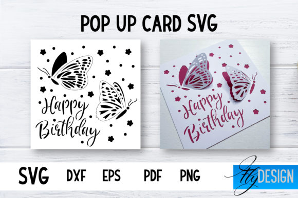 Download Pop Up Card SVG | 3d Card SVG | Birthday - Day Collection