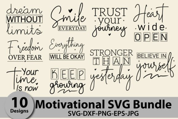 Download Motivational Quotes SVG Bundle - Motivational quotes svg Collection